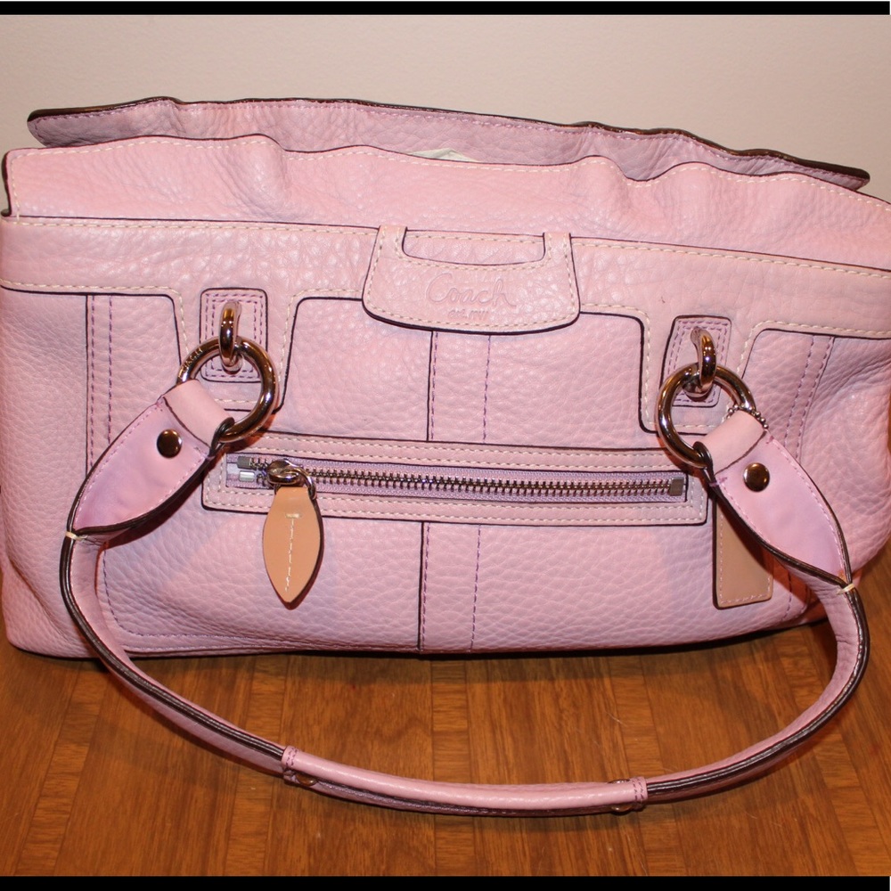 Lilac purple coach handbag